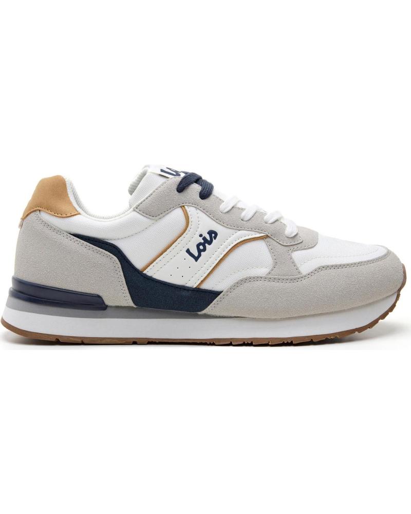 ZAPATILLAS DEPORTIVAS LOIS JEANS MODELO 64525 BLANCO Y MARINO BLANCO Y MARINO