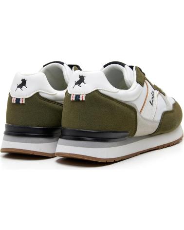 ZAPATILLAS DEPORTIVAS LOIS JEANS MODELO 64525 BLANCO Y CAQUI