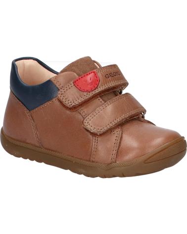 BOTAS GEOX MACCHIA BOY NIÑO VELCRO COÑAC C6001 COGNAC