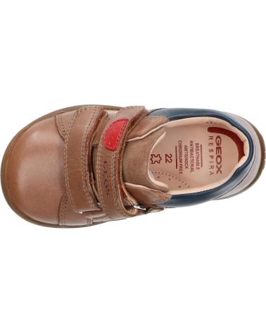 BOTAS GEOX MACCHIA BOY NIÑO VELCRO COÑAC C6001 COGNAC