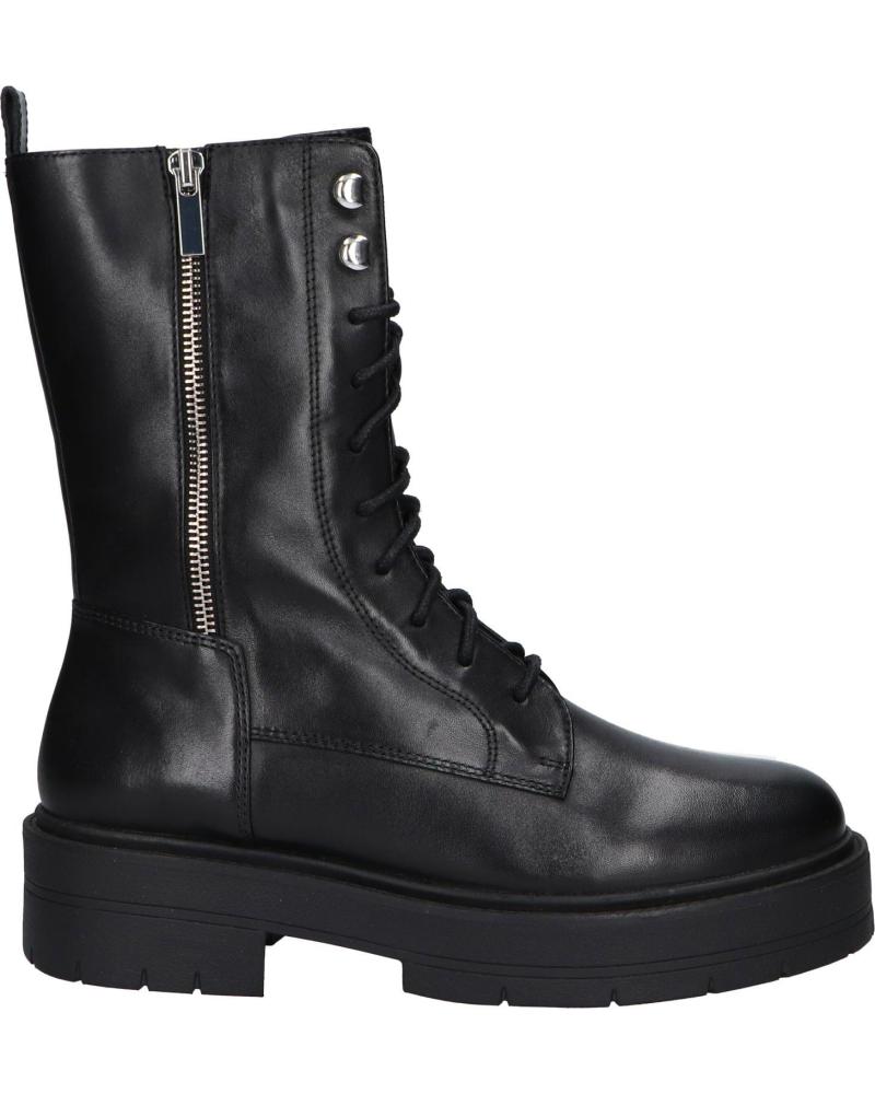 GEOX D SPHERICA EC7 BOTTES EN CUIR POUR FEMME C9999 BLACK