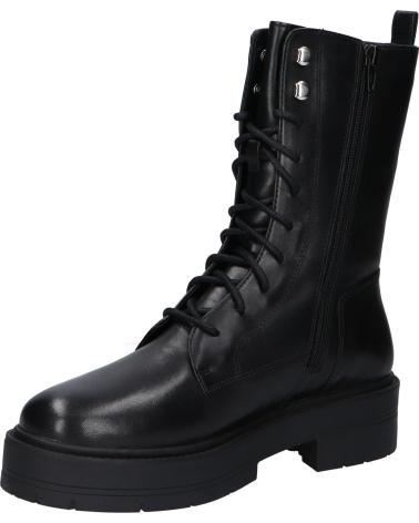 GEOX D SPHERICA EC7 BOTTES EN CUIR POUR FEMME C9999 BLACK