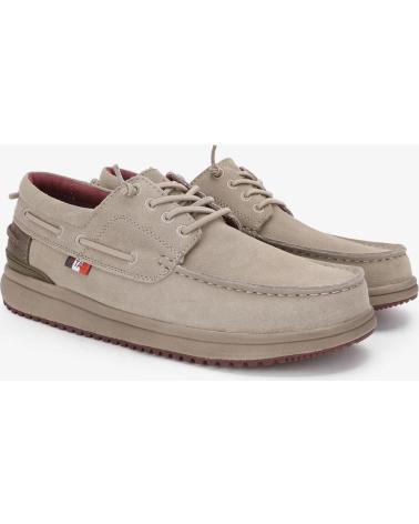 WALK IN PITAS DENVER MEN'S WATER-REPELLENT SUEDE BOAT SHOES BEIGE