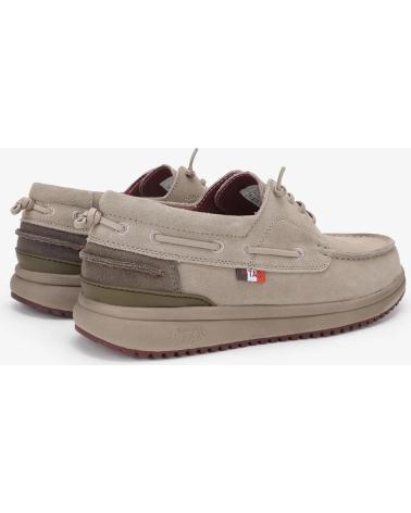 WALK IN PITAS DENVER MEN'S WATER-REPELLENT SUEDE BOAT SHOES BEIGE