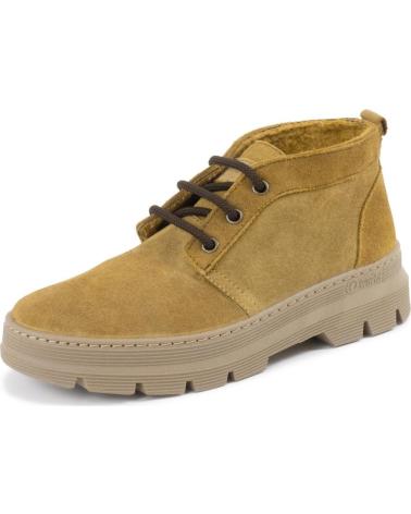 NATURAL WORLD 7122 U LIS - BOTA UNISEX DE SERRAJE CON FORRO DE LANA MOCA