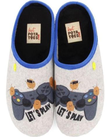 ZAPATILLAS UNISEX HOT POTATOES SLANEY 67567 ESTAMPADO VIDEOJUEGOS GRIS