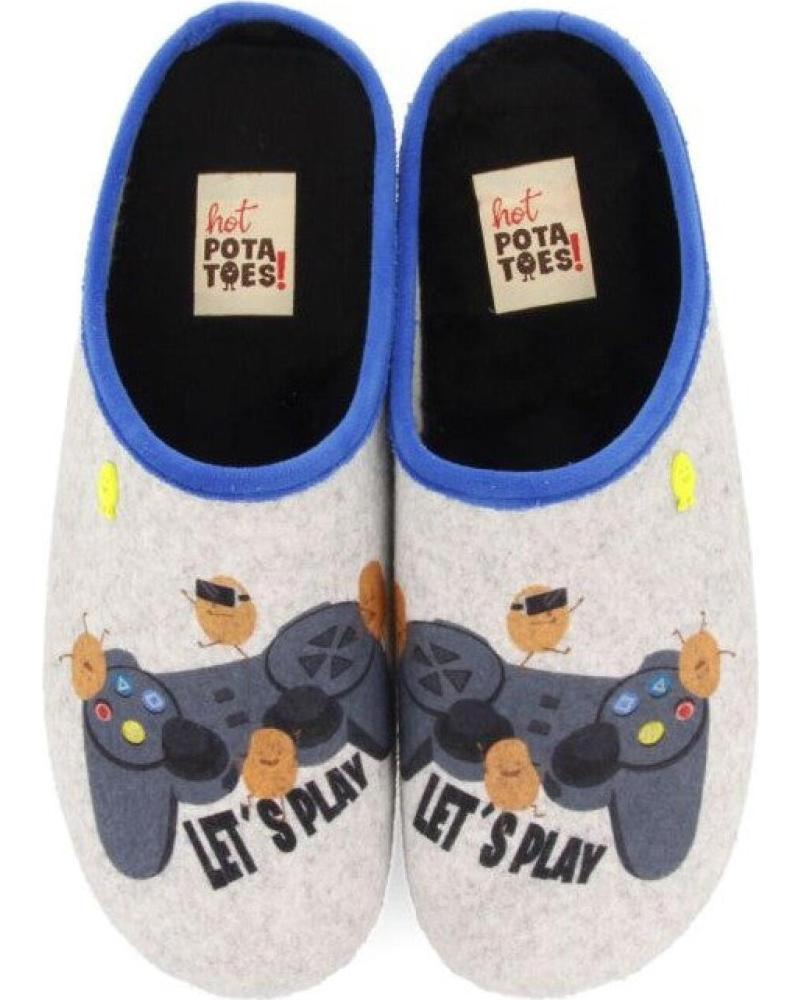 ZAPATILLAS UNISEX HOT POTATOES SLANEY 67567 ESTAMPADO VIDEOJUEGOS GRIS