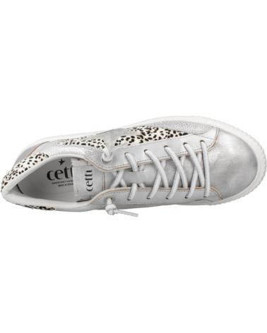 ZAPATILLAS CASUAL CETTI MUJER DEPORTIVAS CORDONES GRIS MINERAL MINERAL