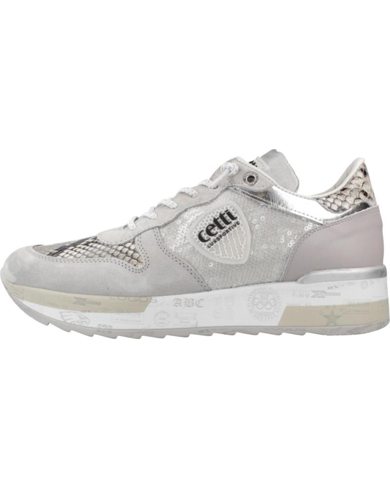 ZAPATILLAS CASUAL CETTI MUJER DEPORTIVAS CORDONES GRIS MINERA MINERAL