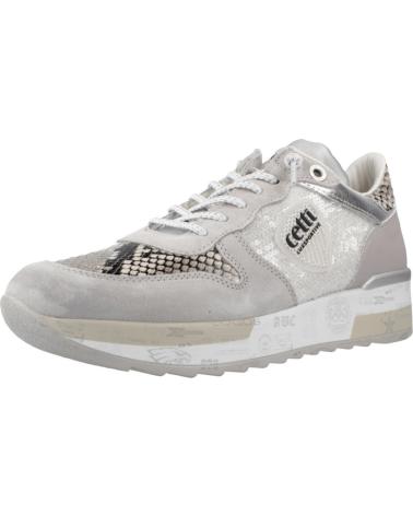 ZAPATILLAS CASUAL CETTI MUJER DEPORTIVAS CORDONES GRIS MINERA MINERAL