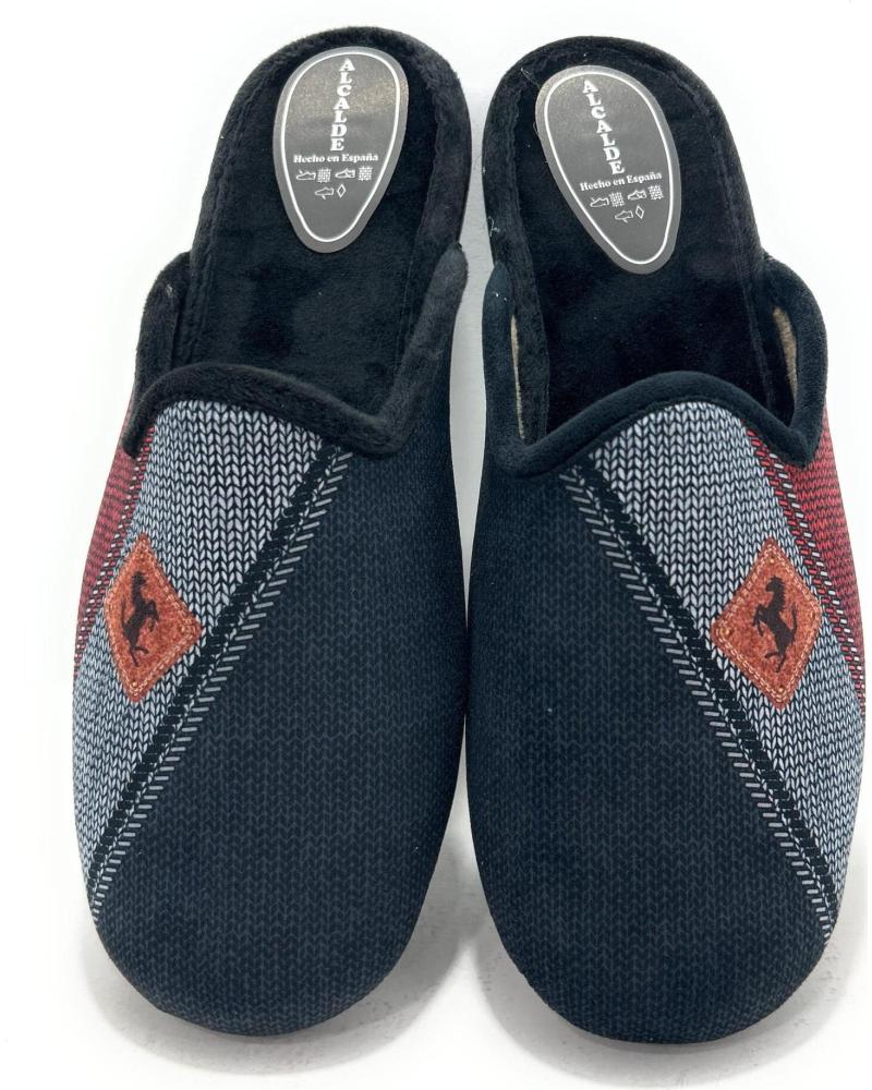 ALCALDE ZAPATILLAS CABALLERO CONFORT CABALLO REL NEGRO