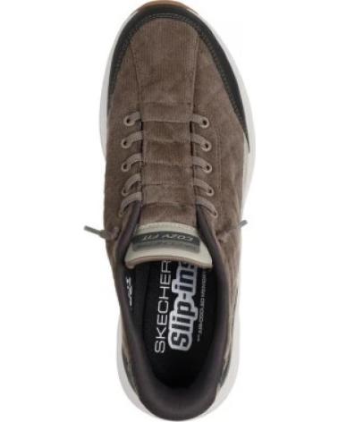 SKECHERS CONTOUR FOAM 232618 ZAPATILLAS CASUAL HOMBRE MARRÓN GRIS GRIS