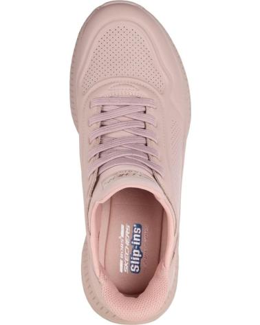 SKECHERS SLIP-INS BOBS SQUAD CHAOS KEY LOOK ROSA
