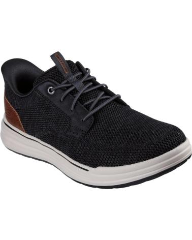 SKECHERS SLIP-INS STERLING RAMONE ZAPATILLAS CASUAL HOMBRE NEGRAS NEGRO
