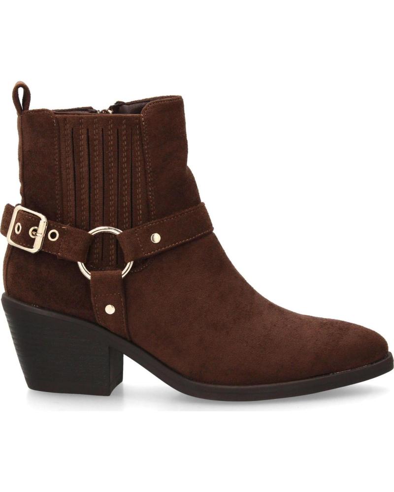 PUNTOSALAO BOTINES ESTILO CAMPERO TACON BAJO DE MUJER COLOR MARRON 6834 VARIOS COLORES