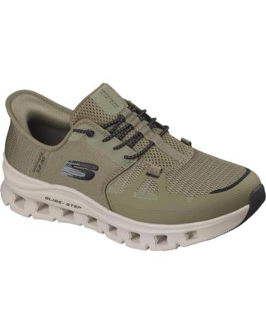 SKECHERS SLIP-INS GLIDE-STEP PRO HOMBRE ZAPATILLAS CASUALES KAKI