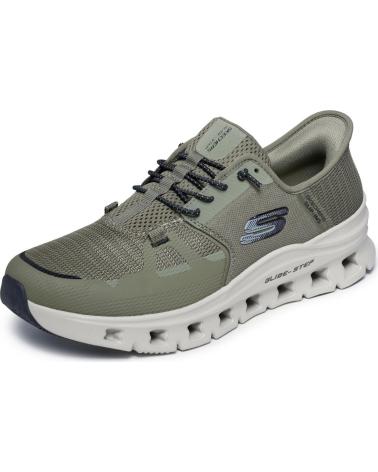 SKECHERS SLIP-INS GLIDE-STEP PRO HOMBRE ZAPATILLAS CASUALES KAKI