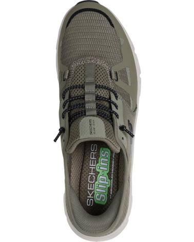 SKECHERS SLIP-INS GLIDE-STEP PRO HOMBRE ZAPATILLAS CASUALES KAKI