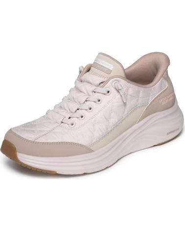 SKECHERS SLIP-INS VAPOR FOAM COZY FIT MUJER ZAPATILLAS BEIG