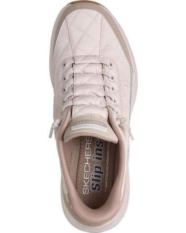 SKECHERS SLIP-INS VAPOR FOAM COZY FIT MUJER ZAPATILLAS BEIG