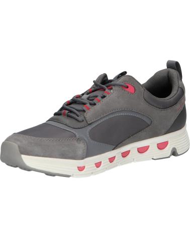 ZAPATILLAS CASUAL GEOX D SPHERIA ECUB HOMBRE GRIS OSCURO-CEREZA C9F7E DK GREY-CHERRY