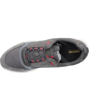 ZAPATILLAS CASUAL GEOX D SPHERIA ECUB HOMBRE GRIS OSCURO-CEREZA C9F7E DK GREY-CHERRY