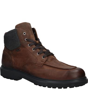 BOTAS GEOX U FALORIA B ABX HOMBRE CUERO MARRÓN CORDONES C6009 COFFEE