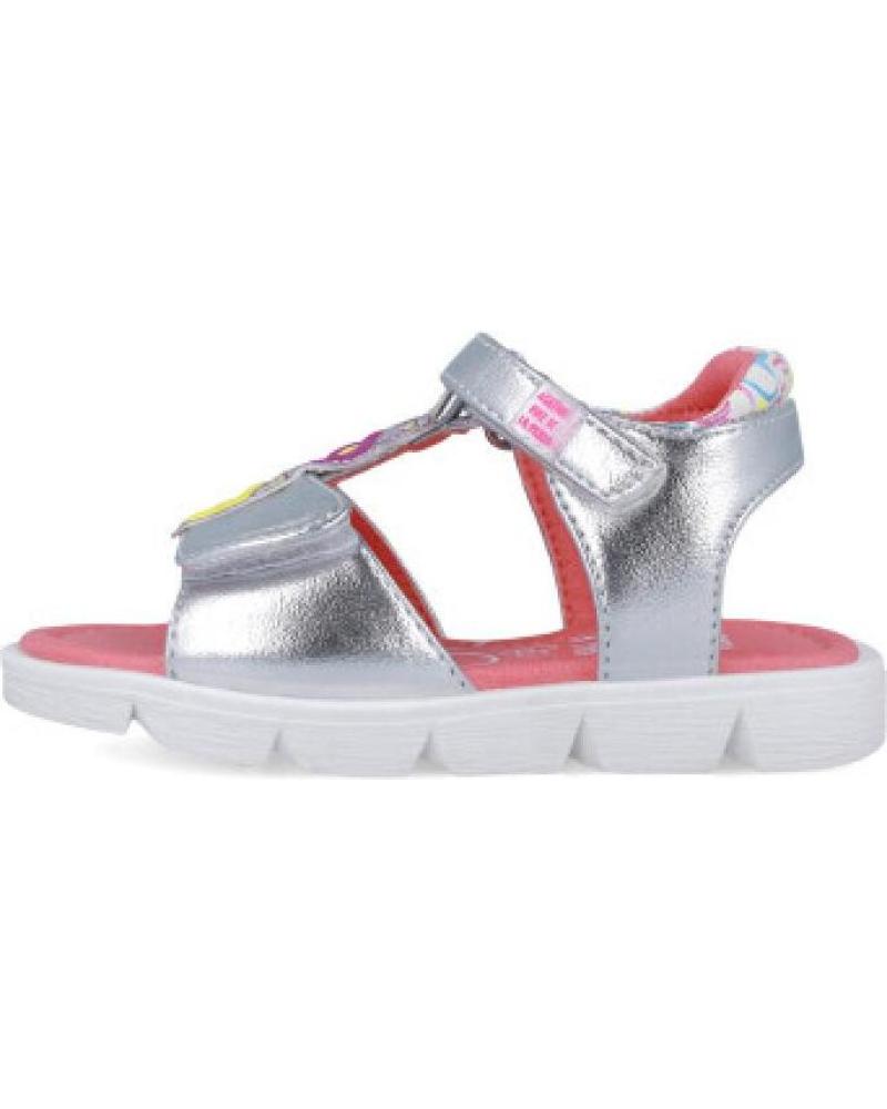AGATHITA SILVER SANDALS WITH HEARTS FOR GIRLS PLATA