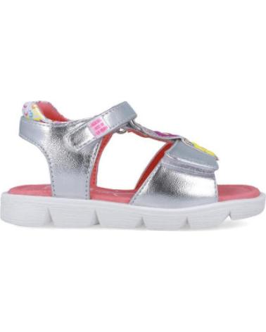 AGATHITA SILVER SANDALS WITH HEARTS FOR GIRLS PLATA