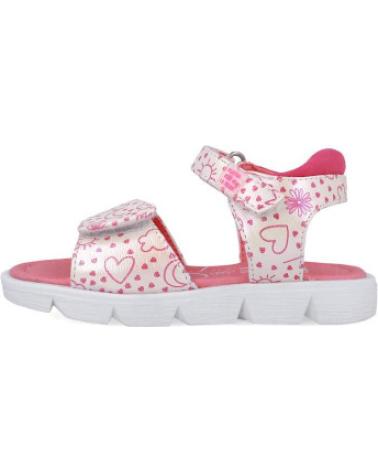 SANDALIAS AGATHITA ESTAMPADAS LUNARES PARA NIÑA BLANCO