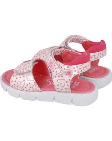 SANDALIAS AGATHITA ESTAMPADAS LUNARES PARA NIÑA BLANCO