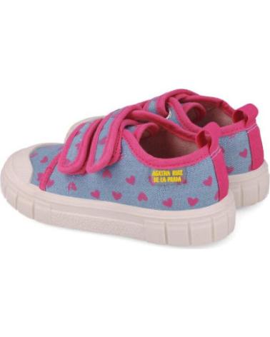 ZAPATILLAS INFANTILES AGACATHA CORAZONES VELCRO AZUL AZUL