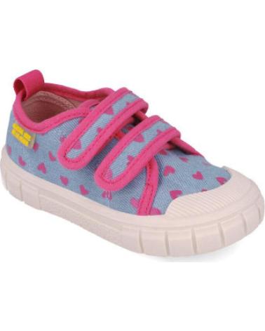 ZAPATILLAS INFANTILES AGACATHA CORAZONES VELCRO AZUL AZUL