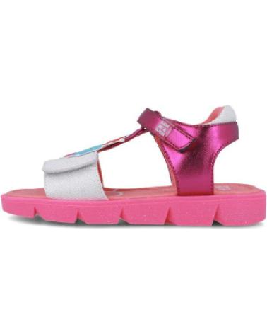 AGACATHA SANDALIA VELCRO ICONOS 252971-A350-27 BLANCO-ROSA