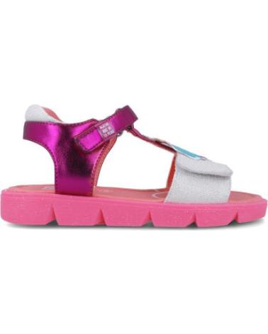 AGACATHA SANDALIA VELCRO ICONOS 252971-A350-27 BLANCO-ROSA
