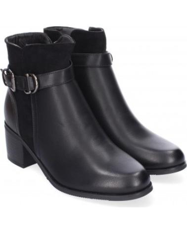 BOTAS DE MUJER SPORT3PUNTO0 2417 CON HEBILLA Y DETALLE DE ANTE VARIOS COLORES