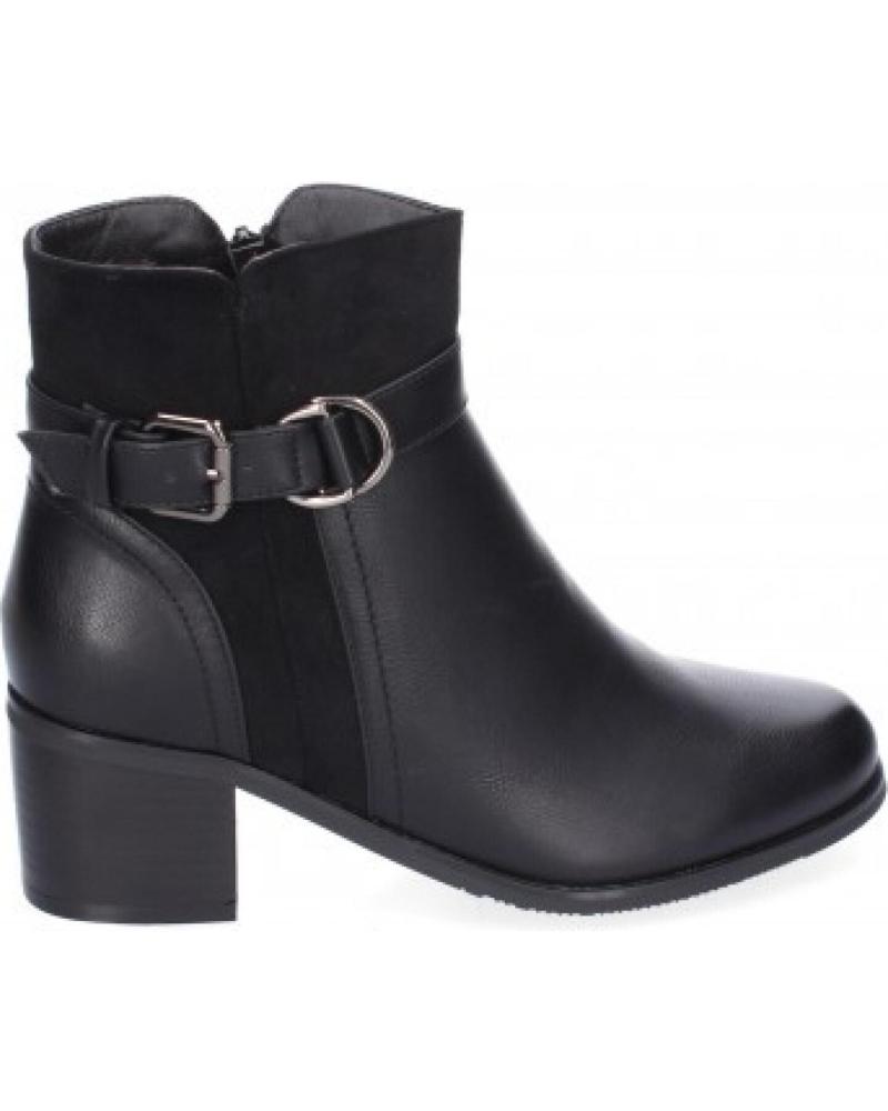 BOTAS DE MUJER SPORT3PUNTO0 2417 CON HEBILLA Y DETALLE DE ANTE VARIOS COLORES