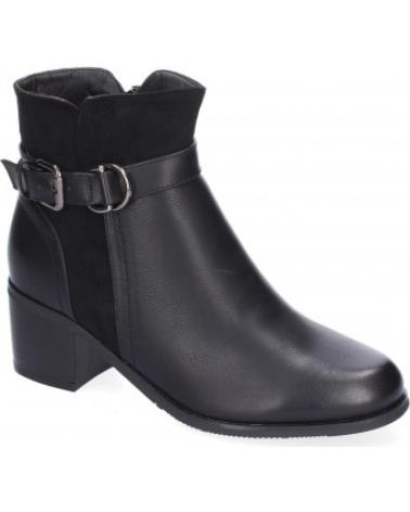 BOTAS DE MUJER SPORT3PUNTO0 2417 CON HEBILLA Y DETALLE DE ANTE VARIOS COLORES