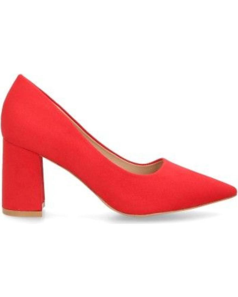 PUNTOSALAO ZAPATOS DE VESTIR TACON ANCHO COLOR ROJO DE MUJER VARIOS COLORES