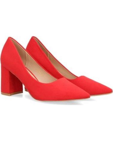 PUNTOSALAO ZAPATOS DE VESTIR TACON ANCHO COLOR ROJO DE MUJER VARIOS COLORES