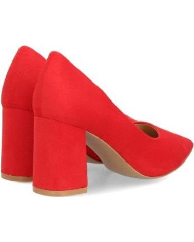 PUNTOSALAO ZAPATOS DE VESTIR TACON ANCHO COLOR ROJO DE MUJER VARIOS COLORES