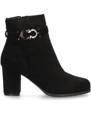 PUNTOSALAO BOTINES ELEGANTES TACON ANCHO DE MUJER COLOR NEGRO VARIOS COLORES