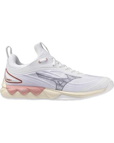 MIZUNO ZAPATILLAS BALONMANO-VOLEY WAVE LUMINOUS 3 MUJER BLANCO-CREMA