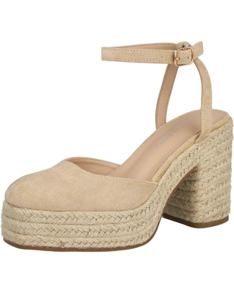 BUBBLE BOBBLE 6106 ZAPATOS TACON ESPARTO MUJER BEIGE