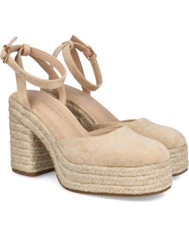 BUBBLE BOBBLE 6106 ZAPATOS TACON ESPARTO MUJER BEIGE