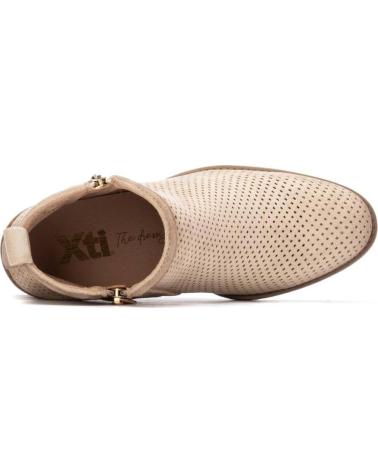BOTÍN XTI 145035 MUJER BEIGE PERFORADO TACÓN BEIG