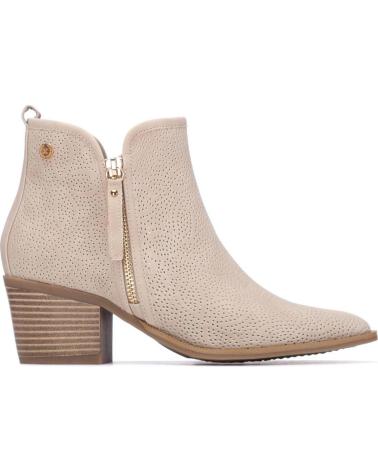 BOTINES XTI MODELO 145266 CON CREMALLERA PARA MUJER BEIGE