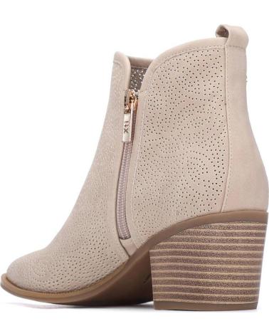 BOTINES XTI MODELO 145266 CON CREMALLERA PARA MUJER BEIGE