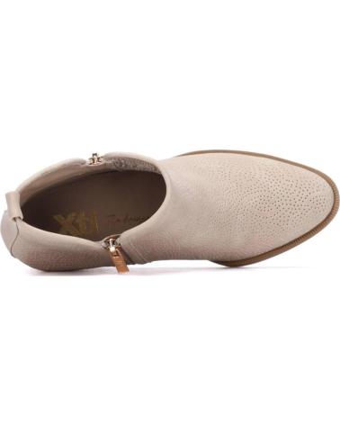 BOTINES XTI MODELO 145266 CON CREMALLERA PARA MUJER BEIGE