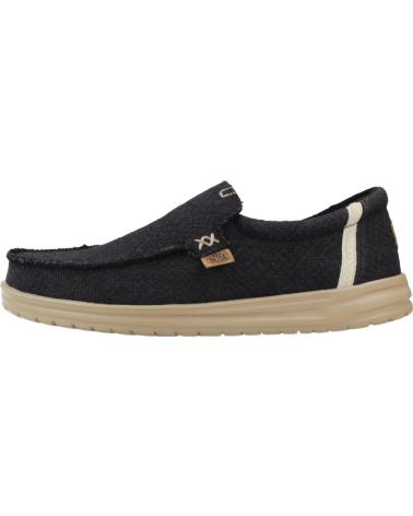 HEY DUDE MIKKA JUTE FREIZEITSCHUHE HERREN SCHWARZ BLKCRM